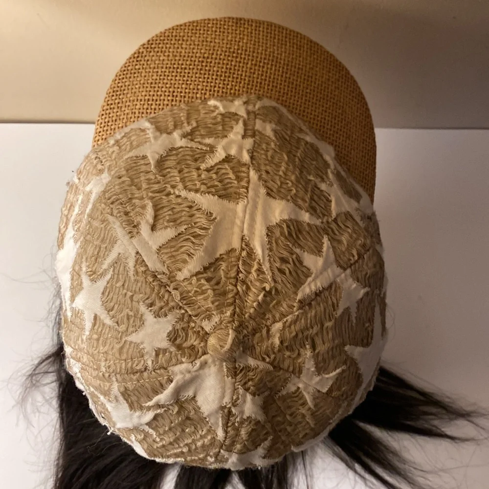 Women’s Collection 18 Beach & Sand Beige & White Stars with Paper Blend Cap OS